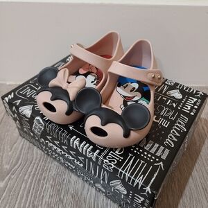 Mini melissa disney mickey minnie shoes sz 5
